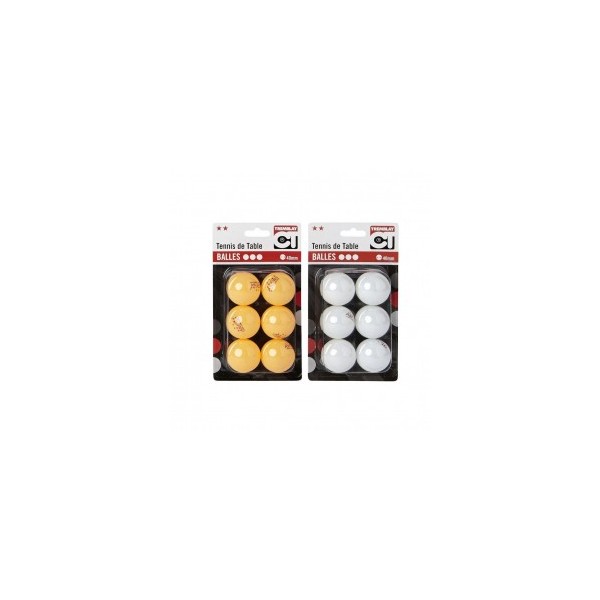 Balles tennis de table ABS - Lot de 6 