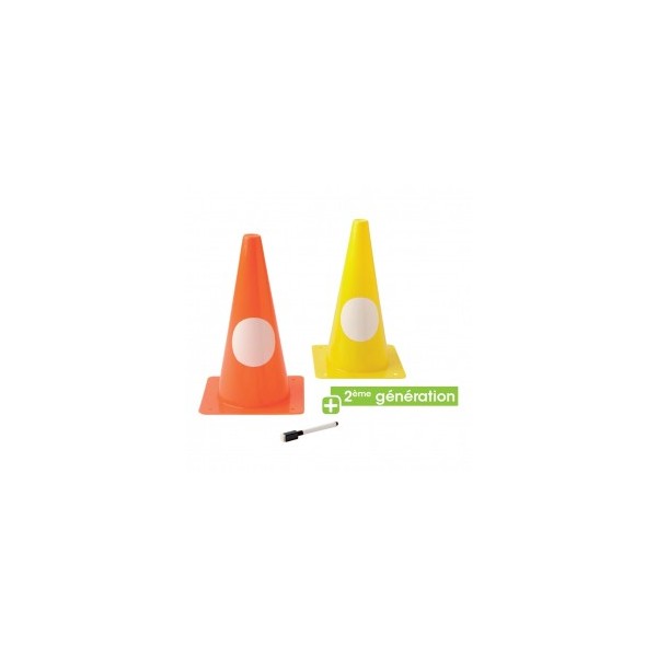 Set of 5 cones 30 cm for marking 