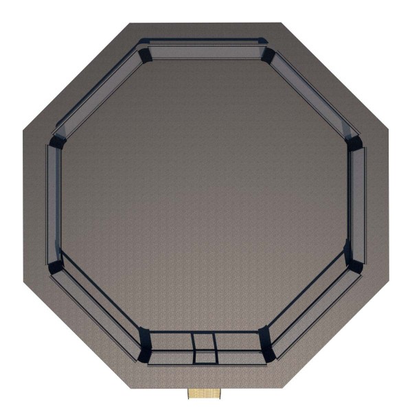 Toile pour MMA Cage - vinyle, noir, 5 x 5 m 